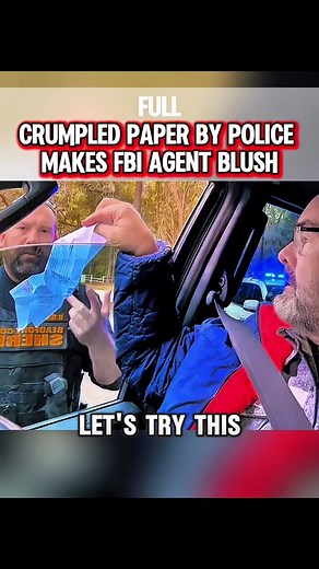 26K views · 209 reactions | “A Simple Crumpled Note Leaves an FBI Agent Red-Faced During Traffic Stop!” | Cops Care7 | Facebook
