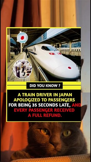 Japan Apologized for Being 35 Seconds Late #Japan #Respect #DidYouKnow