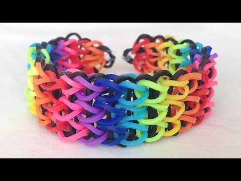 How to Make Rubber Band Bracelets: Triple Single #LoomBands (No Loom)