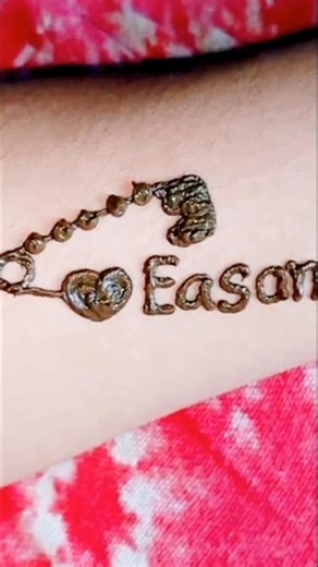Easan ✨🌹 Name Tattoo mehandi ❤️ Part 50#mehmdi #trendingshorts #shortvideo #love #tattoo