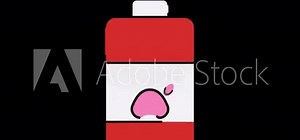 Pet Shampoo animated motion graphic with alpha channel. Pet Shampoo 4k video animation for web, mobile, and user interface needs
