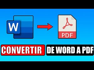 ✅Como convertir un documento de word a pdf en computadora