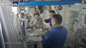 In the #Tiangong space station, each #Shenzhou-13 crew member has their own individual diet to make the six-month journey more yummy. See how the three #taikonauts enjoy their meals in space. #Mukbang #ChinaTech | Xi's Moments