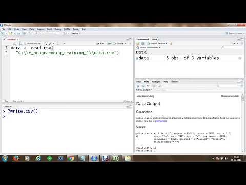 R Programming: Write CSV Files in Rstudio