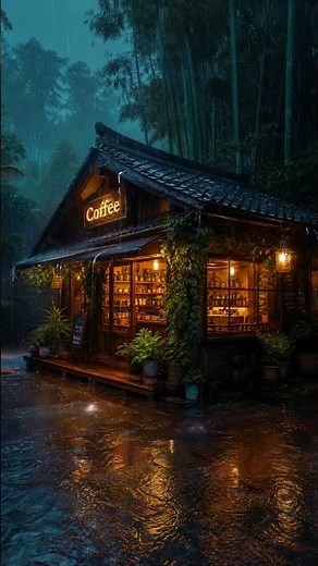 This Rain Sound Will Put You to Sleep in 10 Minutes 🌧️ | Forest Café ASMR