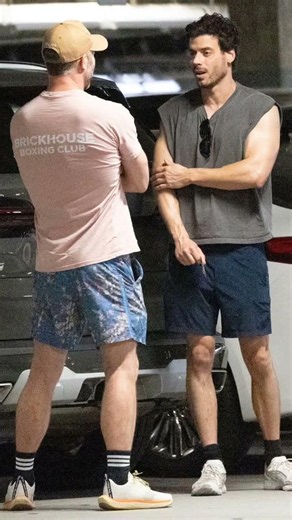 François Arnaud and Luke Macfarlane were spotted chatting and laughing after a workout in West Holly
