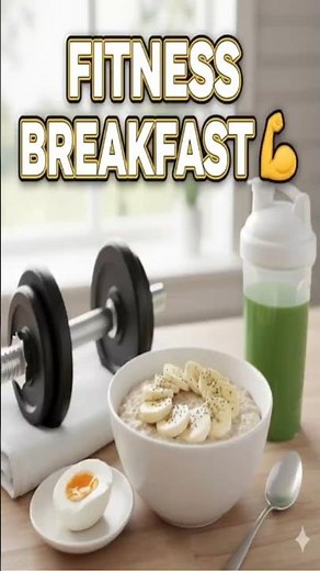 Energy Breakfast 🔥 | 2 Bananas + 1 Egg + Oatmeal = Perfect Fitness Meal 💪