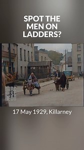 Killarney, Co. Kerry (1 of 3) 17 May 1929 Slattery’s, the Killarney Bar, the Franciscan Friary, and more... And of course, lots of donkeys and carts! Movietone 2-922 © Moving Image Research Collections Colourised using #palettefm Edited with #ffmpeg #quicktime | Old Ireland in Colour