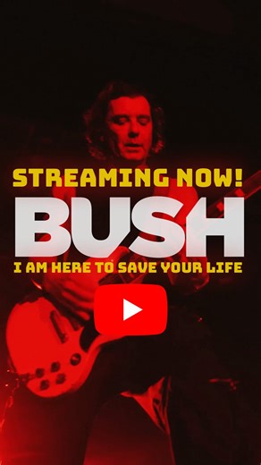 OUT NOW! I Am Here To Save Your Life official music video. Now streaming on the BUSH YouTube. Link in bio. 🎥 @benn.kobra | Bush