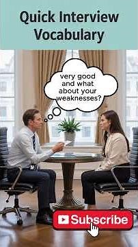 Quick Job Interview Conversation | Essential Interview Vocabulary #english #englishlearningpodcast
