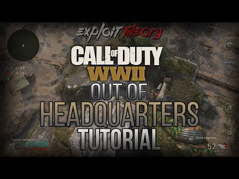 OUT OF HEADQUARTERS GLITCH + MORE | Call of Duty World War 2 | Tutorial