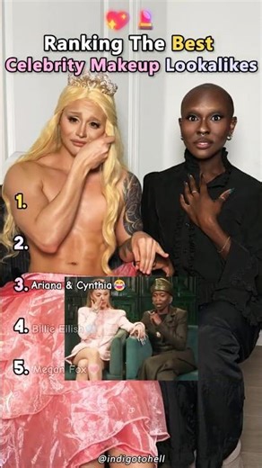 Ranking the Best Celebrity Lookalike Makeup 💖✨