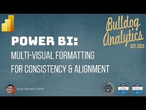 Power BI: Ensure Visual Consistency & Alignment with Multi-Select Formatting