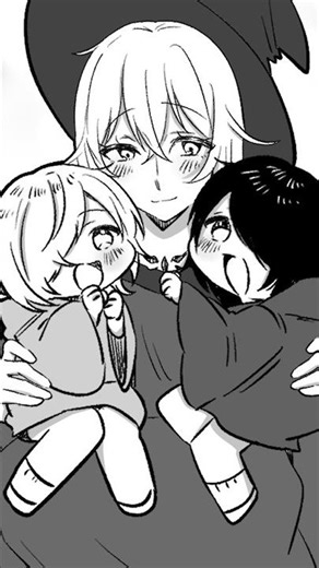 孤独の魔導士、子供にはあまあま #p丸様 #魔女 #イラスト