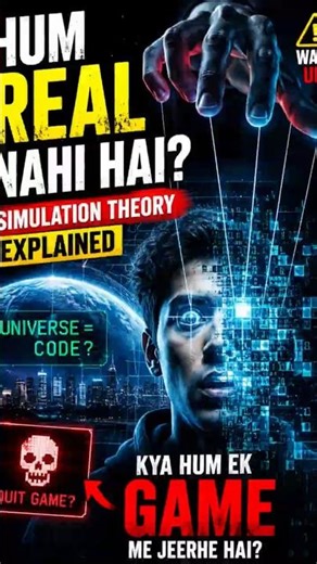 “Hum Real Nahi Hai? 😨 Simulation Theory Explained”!!!!