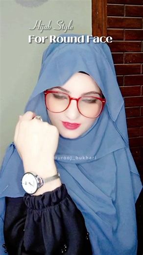 Stylish Hijab Styles for Round Faces with Glasses