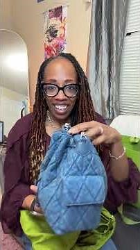 Tory Burch Charlie Quilted Denim Drawstring Shoulder Bag #toryburch #charliebucket #toryburchbags