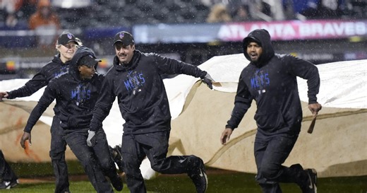 Mets-Braves game postponed by rain, split doubleheader in August - CBS New York