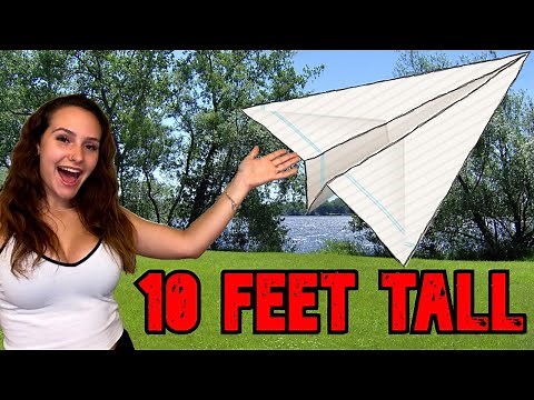 Making the World's Biggest Paper Airplane!!