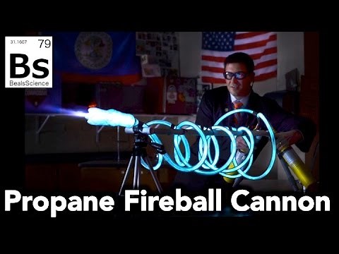 Propane Fireball Cannon - How to Shoot Blue Fireballs!