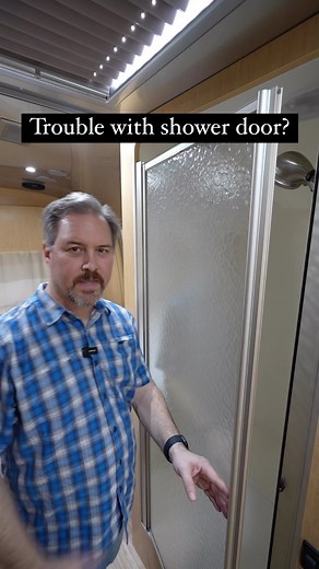This Airstream Life on Instagram: "Is your shower door sticking. Here’s a solution. #airstream #rv #rvrepair #rvlife"