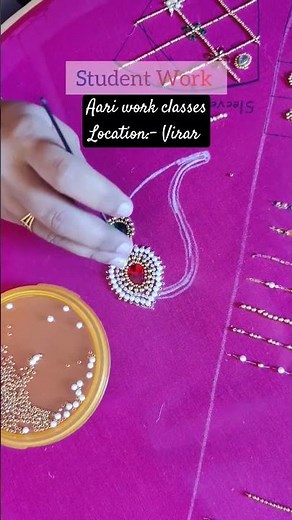 Aari work classes || Nath Aari work design ( Embroidery By Poorva )