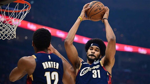 Cavs' Jarrett Allen block perfectly sets up Donovan Mitchell jam vs. Nuggets