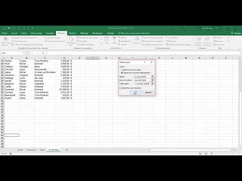 Excel 2016 - Filtre avancé