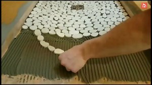 How to install a pebble shower floor