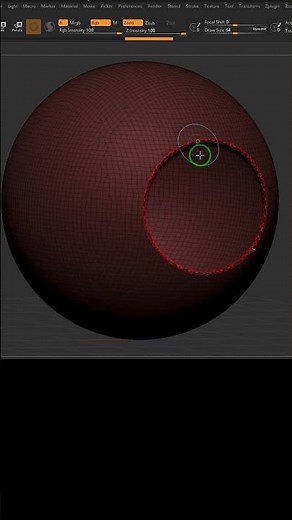 Curve Bridge Brush in ZBrush