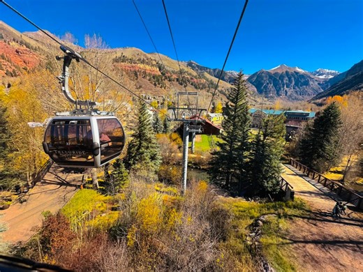 The Telluride Gondola is one of the most iconic attractions in Telluride, Colorado — and it’s the only free public transportation of its kind in North America! 🌄🚠 #fall #fyp #everyone #Colorado #telluride #foryou #fblifestyle #gondola | Little bit of my life