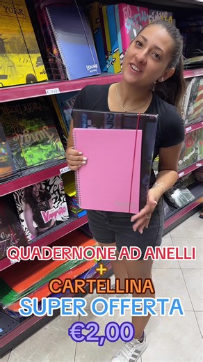NUOVI ARRIVI‼️ QUADERNONE AD ANELLI CARTELLINA SUPER OFFERTA €2,00 💣💣💣 #neiperte #perte #perteeee #pervoitiktok #tiktokitalia