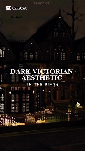 Here’s some inspiration for your next goth mansion build in the Sims4 #darkvictorian #sims4building