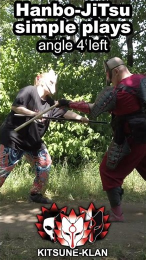 Hanbo-JiTsu simple plays 8/8 #martialarts #samurai #ninja