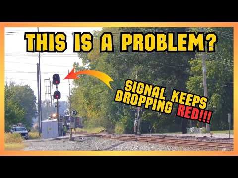 Dispatch is having an ongoing issue with the signal dropping red... As trains are stacking up!!!
