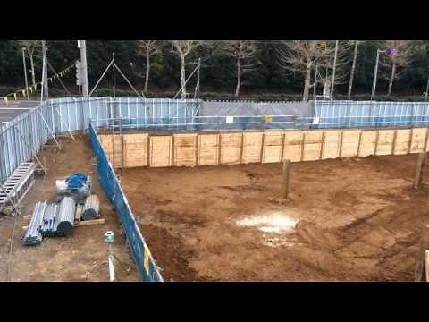一次掘削工事(根切り)①