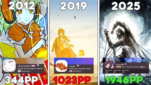 十分钟带你看osu!中的所有PP记录