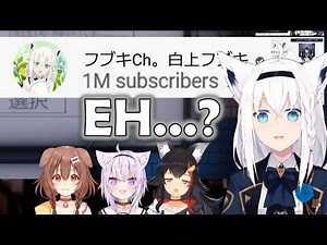 Fubuki Reached 1M Subs At the Most Wholesome Timing【HOLOLIVE】【ENG SUB】