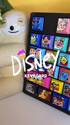 Disney-Inspired Custom Keyboard Art