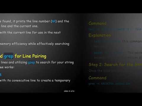 How to Search for a String Stretched Over Two Lines in Large Files Using awk and grep
