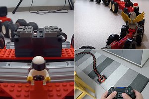 Custom-Built LEGO Vehicle Has 200 Wheels, Operated with PlayStation Controller