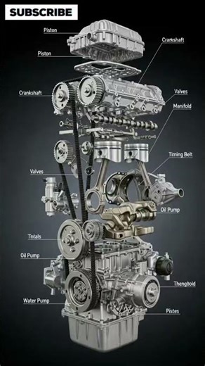 Car Engine components visual