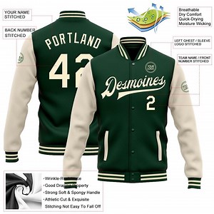 Custom Varsity Jacket, Personalized Team Jackets, Logo, Name & Number Stitched - Etsy