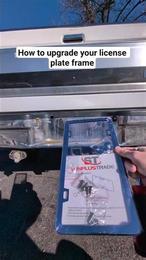 How to upgrade your license plate frame
