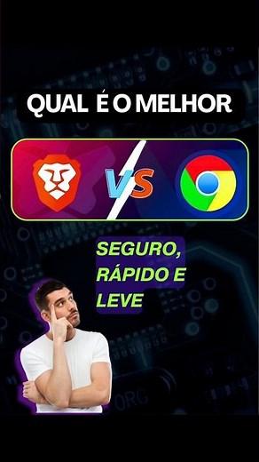Brave: O Navegador Mais Rápido e Privado? (Melhor que o Chrome?) #tecnologia #BraveVsChrome #Brave