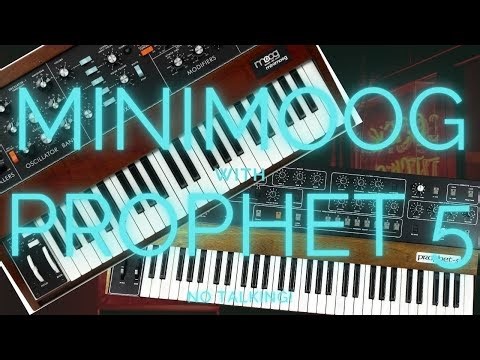 Minimoog Model D 2022 Reissue With Sequential Prophet 5 Rev 4 // NO TALKING