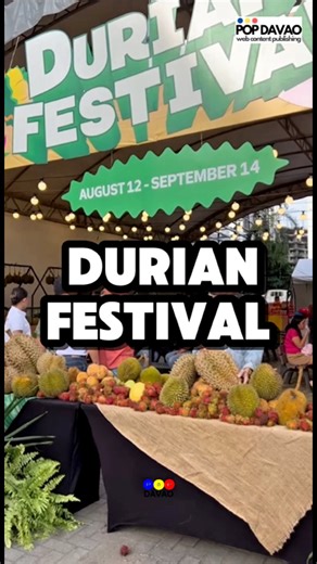 The Biggest Durian Festival at SM Lanang, Davao City. It’s the 11th Durian Festival until September 14, 2025. Enjoy the king of fruits in all its varieties plus pomelo, avocado, santol, rambutan, banana, mango, and more! Check this out! #Kadayawan2025 #DurianFestival #PopDavaoPH #SMLanang | Pop Davao PH