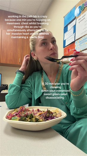 Cath Lab Reality: From CPR to Cookie Salad in Minutes