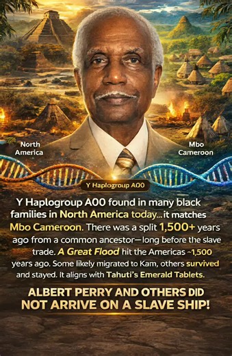 🔬 Ancient Lineage A00: A North American Connection 📜 Y-DNA Haplogroup A00 is one of the oldest known paternal lineages on Earth. It has been identified in multiple Black families in North America today and also among the Mbo people of Cameroon, indicating a shared ancient ancestor. Genetic estimates suggest these lineages separated approximately 1,500 years ago OR more — long before the transatlantic slave trade. This timeframe raises important questions about ancient population movements and 