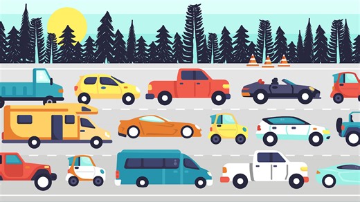 Anyone can spot road cones - but if you can spy the 4 hazards you have high IQ